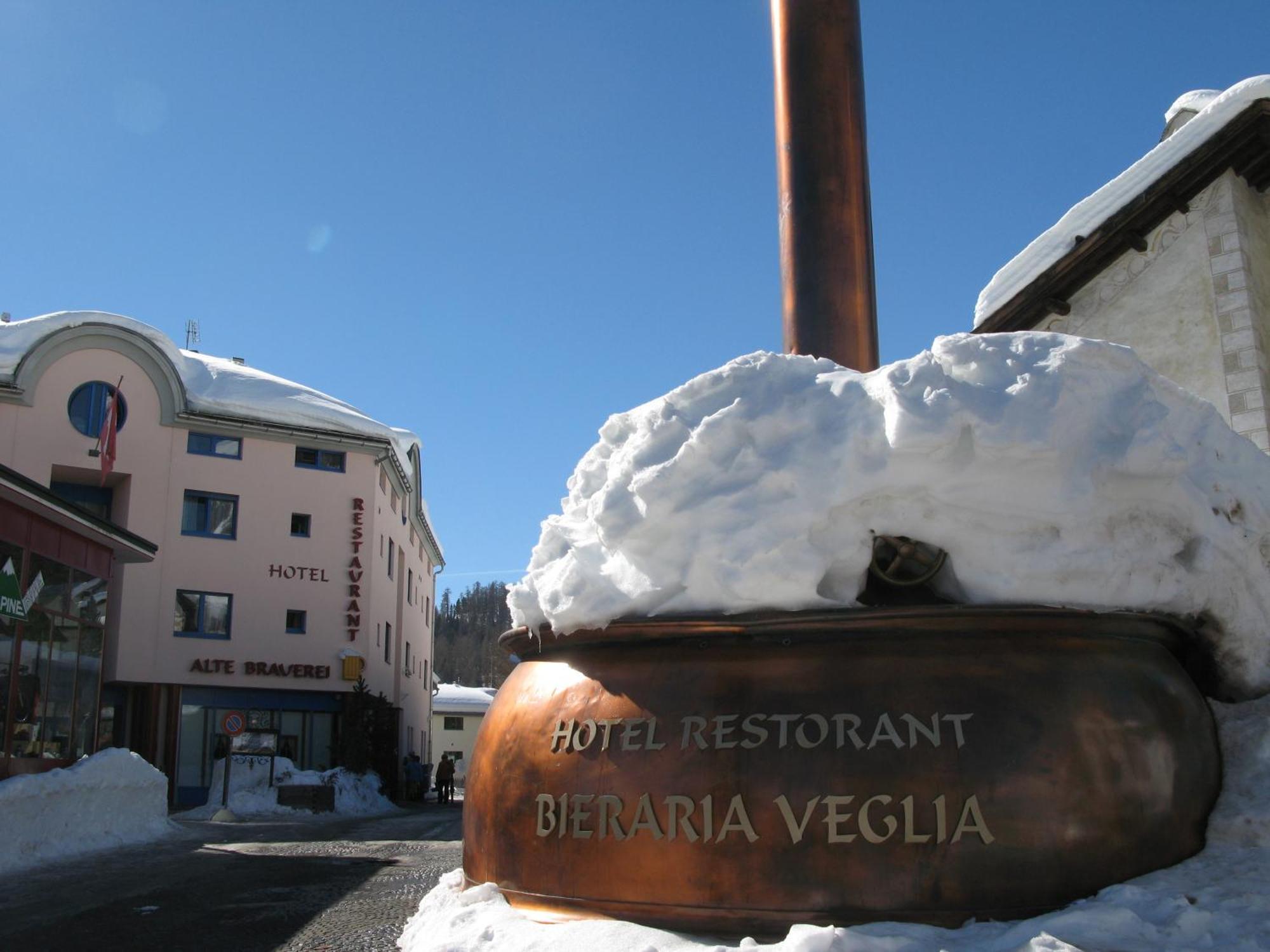 Hotel Restaurant Alte Brauerei Celerina/Schlarigna ภายนอก รูปภาพ